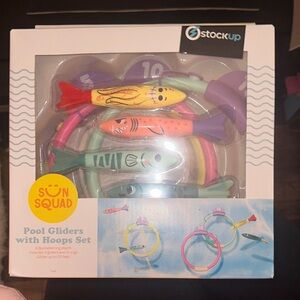 Sun Squad Pool Gliders with Hoops Set